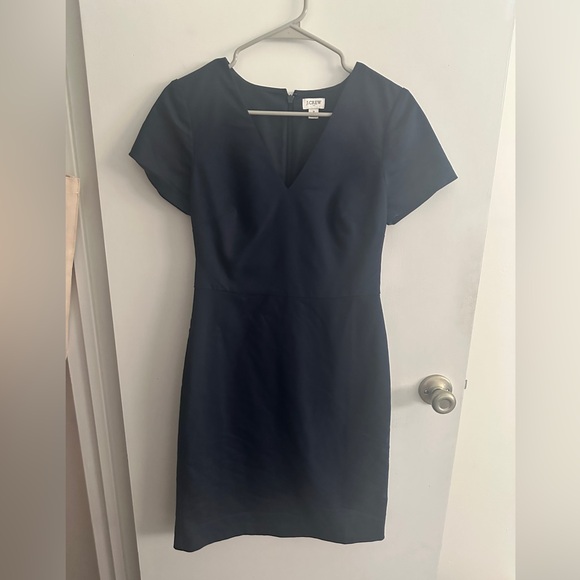 J. Crew Factory Navy Shift Work Dress - Picture 2 of 4
